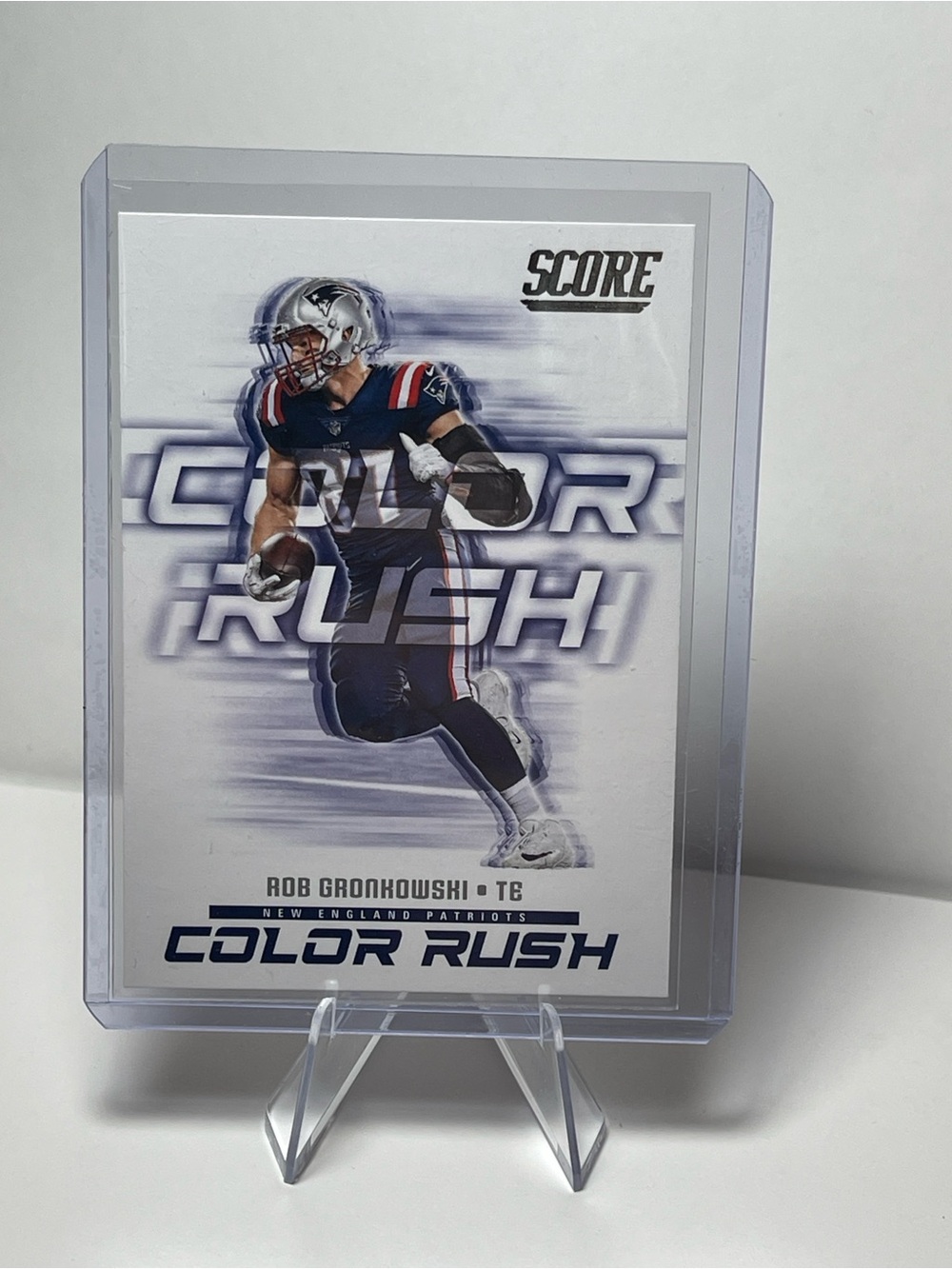 2018 Panini Score Color Rush #16 Rob Gronkowski trading card